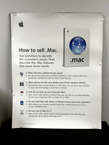 Poster vintage raro apple - raro,